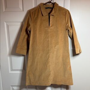 Duffield Lane Camel Corduroy Dress